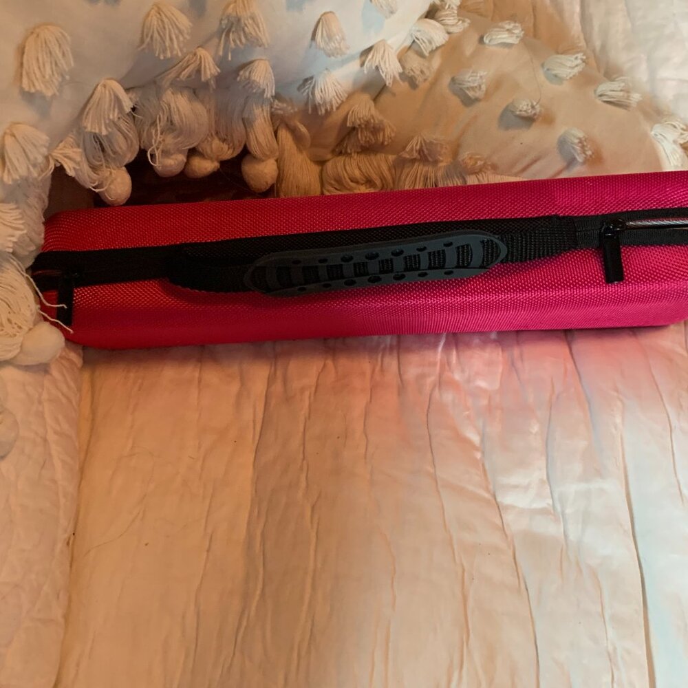 Hair Straightening Curling Iron Travel Case Hot Pink